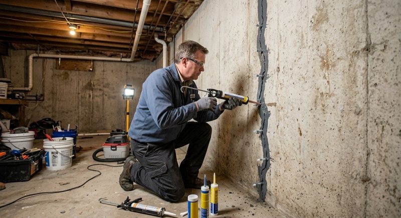 Basement Crack Repair in North Bergen, NJ