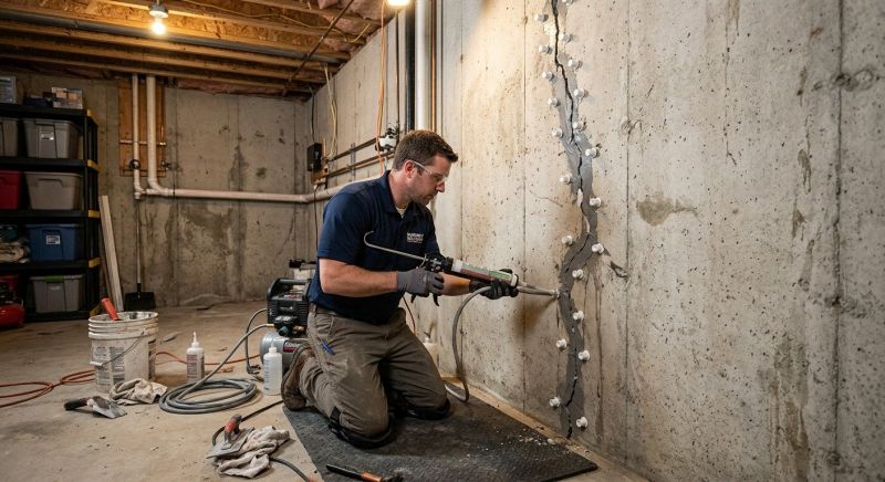 Basement Crack Repair in North Bergen, NJ