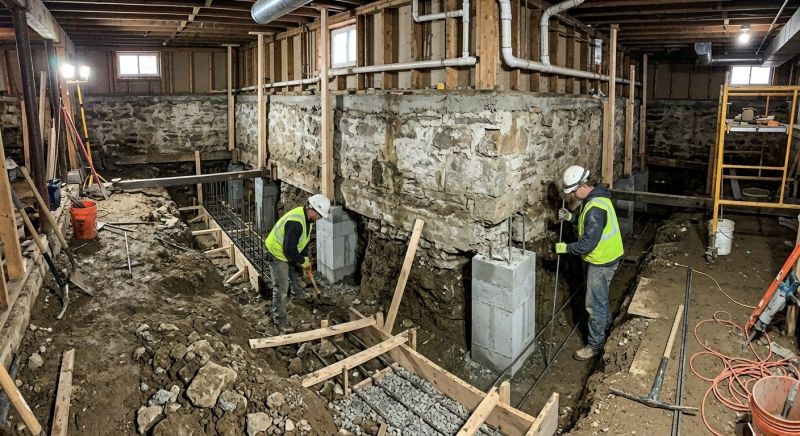 Basement Underpinning in North Bergen, NJ