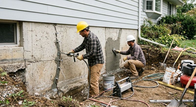 Concrete Foundation Repair in Oakland Gardens, NY