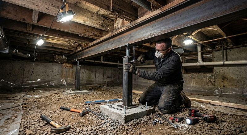 Crawlspace Structural Repair in North Bergen, NJ