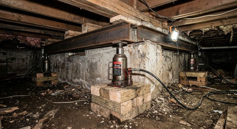 Foundation Jacking in Oyster Bay, NY