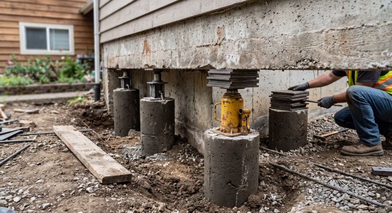 Foundation Pier Leveling in North Bergen, NJ