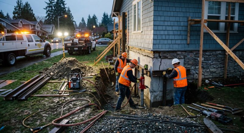 Foundation Stabilizing in Bellerose, NY