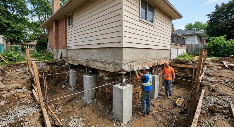Foundation Underpinning in North Bergen, NJ