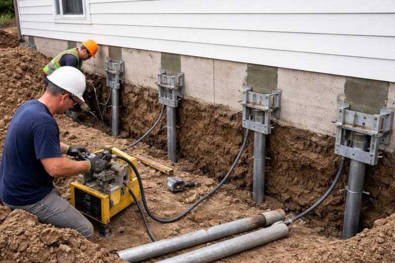 Helical Piers Installation in North Bergen, NJ