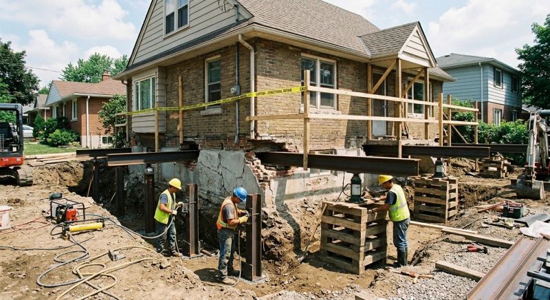 House Foundation Repair in East Hanover, NJ