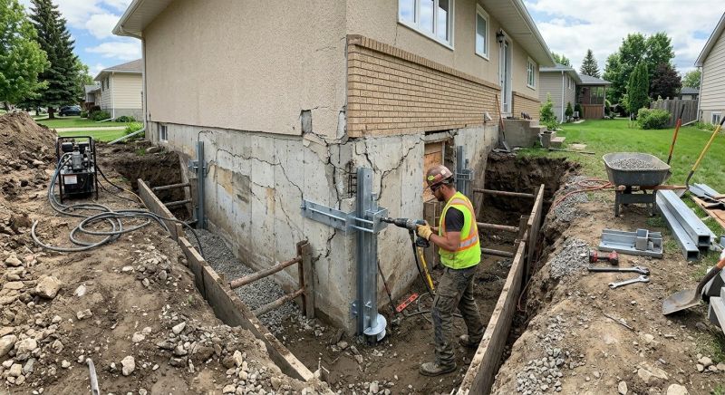 House Foundation Repair in Garden City, NY