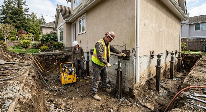 Sinking Foundation Repair in Elmont, NY
