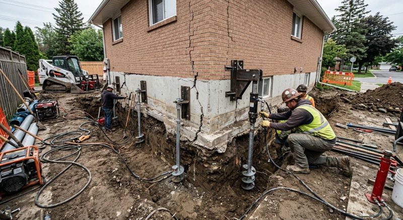 Sinking Foundation Repair in Hillside, NJ