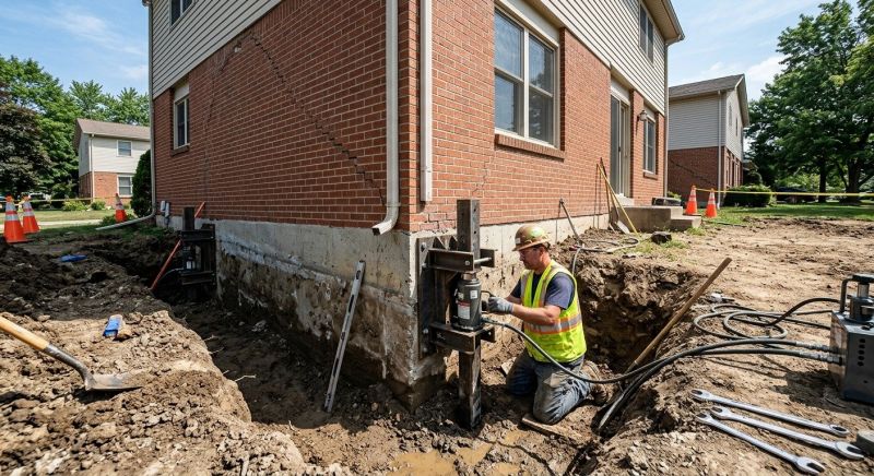 Sinking Foundation Repair in North Bergen, NJ