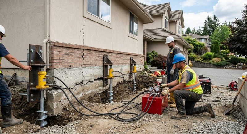 Sinking Foundation Repair in Newark, NJ